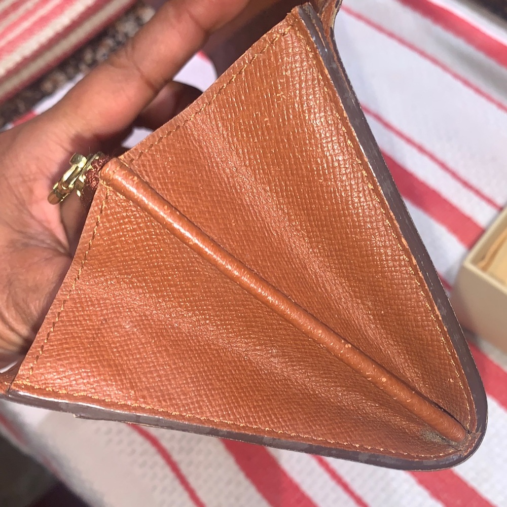 Louis Vuitton Monogram Canvas Large Flap Wallet in Brown and Gold - Picture 4 of 8